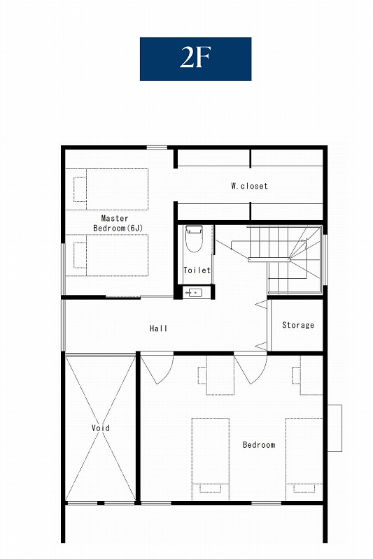 売却型モデルハウス間取り図2Ｆ