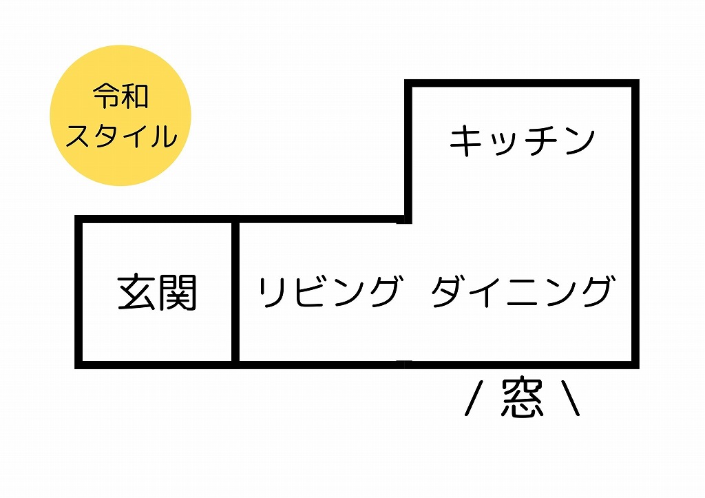 令和間取りのイラスト