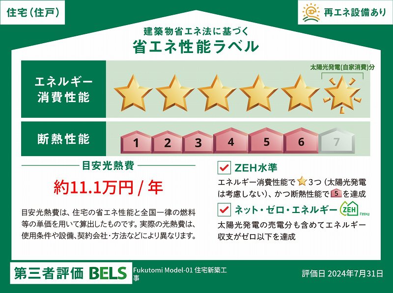 福富住宅売却型モデルハウスBELS