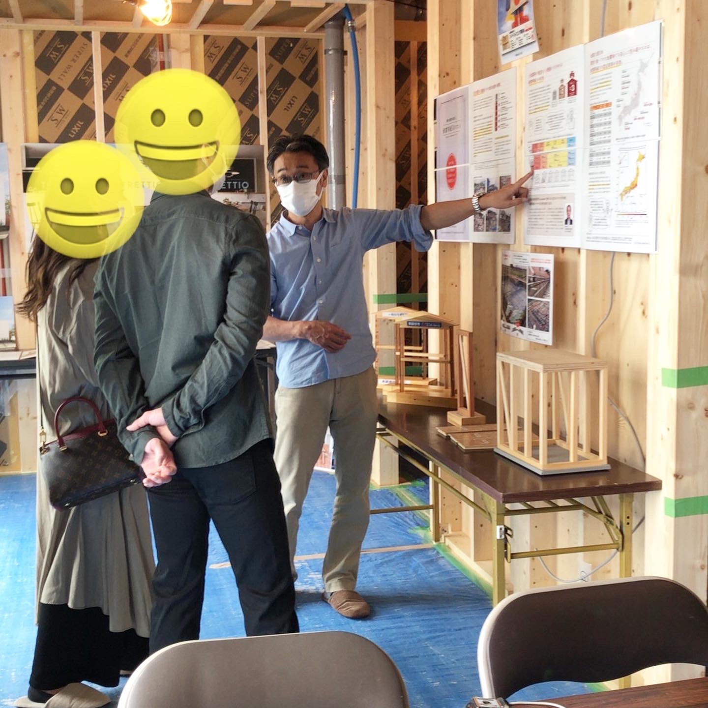 注文住宅の構造見学会の写真