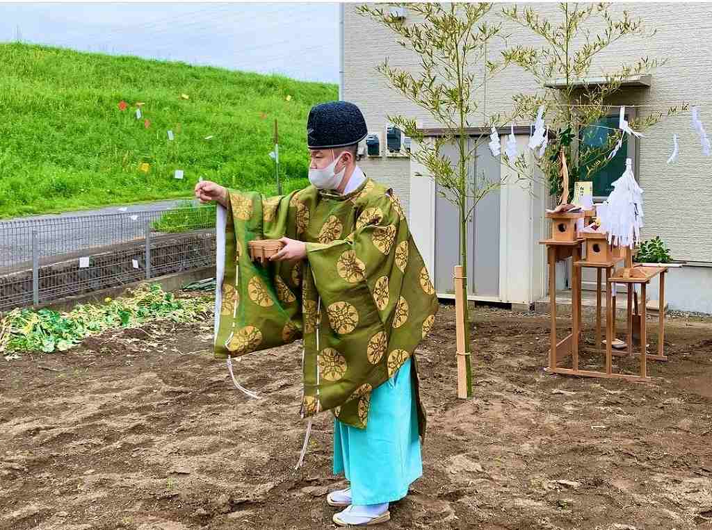 地鎮祭の写真